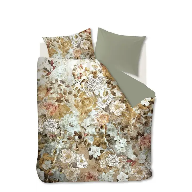 Kardol by Beddinghouse Monarch Dekbedovertrek  Olijf Groen 200x200/220 cm
