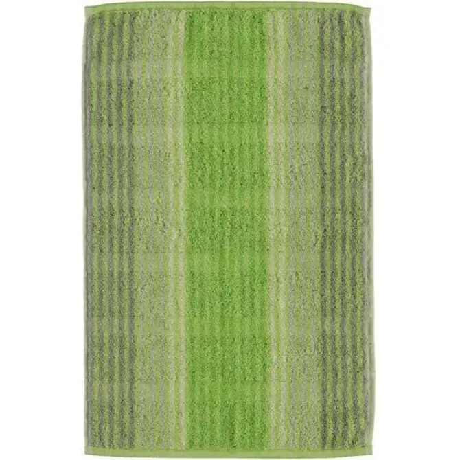 Cawö Cashmere Streifen Serviette de toilette Kiwi 30x50