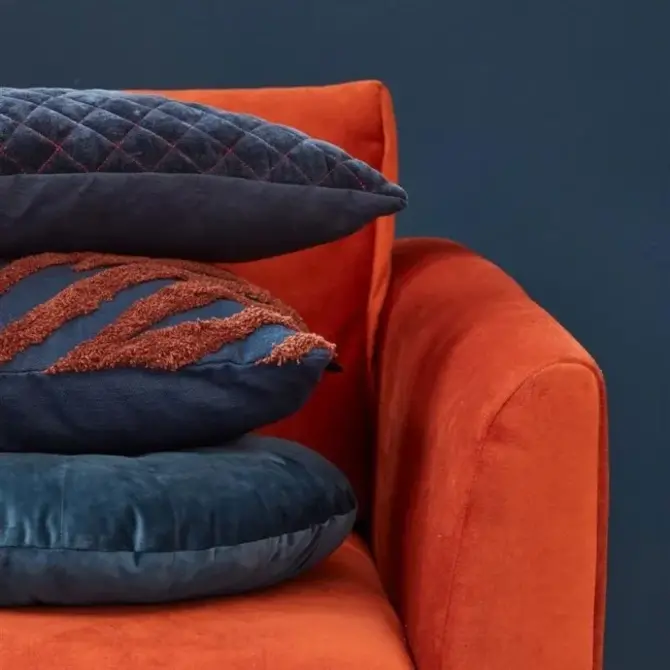 KAAT Amsterdam Coussin décoratif Marty Bleu