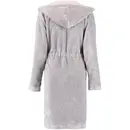 Cawö Cawö Ladies Short Hooded Bathrobe 822 - Graphit 32/34