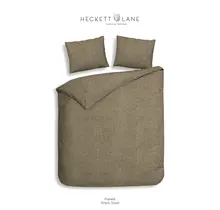 Heckett & Lane Franela Housse de couette 240x200/220 Simply Taupe