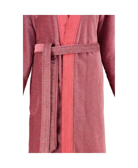 Cawo 6431 Velours Dames Badjas Kimono Rot 46