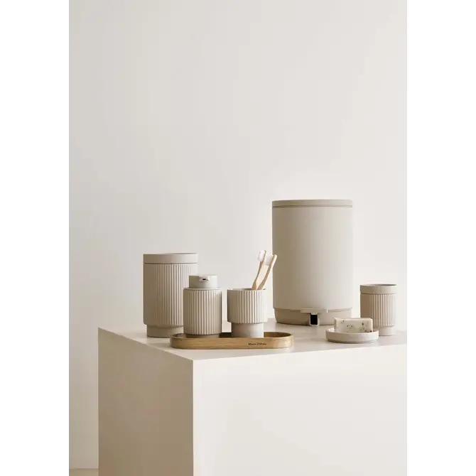 Marc O'Polo The Wave Toothbrush holder Oatmeal