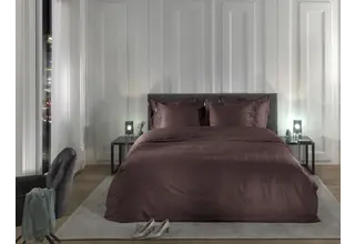 Heckett & Lane - Housse de couette Diamante 200x200/220 Marsala Brown