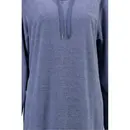 Cawö Cawö Dames Lange Hoodie 818 Denim  L