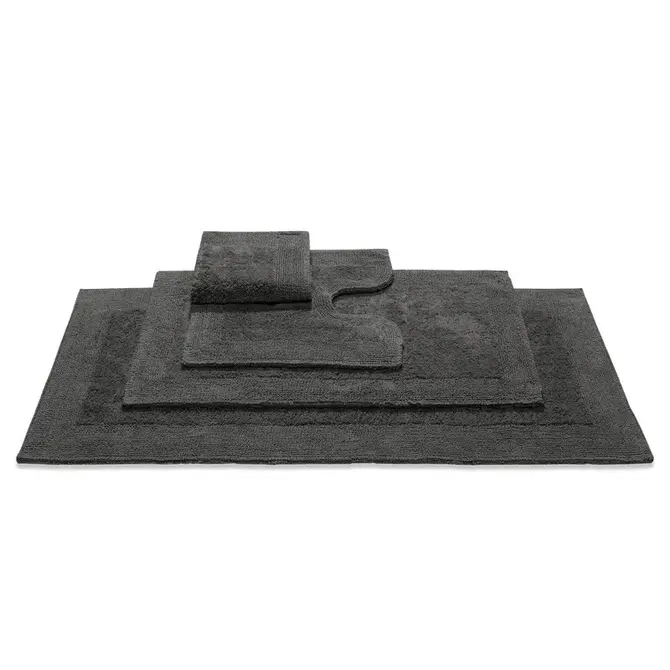 Vandyck Scala Luxe Tapis de Toilette Gris Foncé 55x55