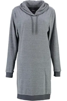 Cawö Dames Lange Hoodie 818 Anthrazit  M