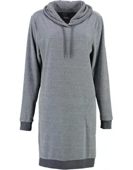 Cawö Dames Lange Hoodie 818 Anthrazit  M