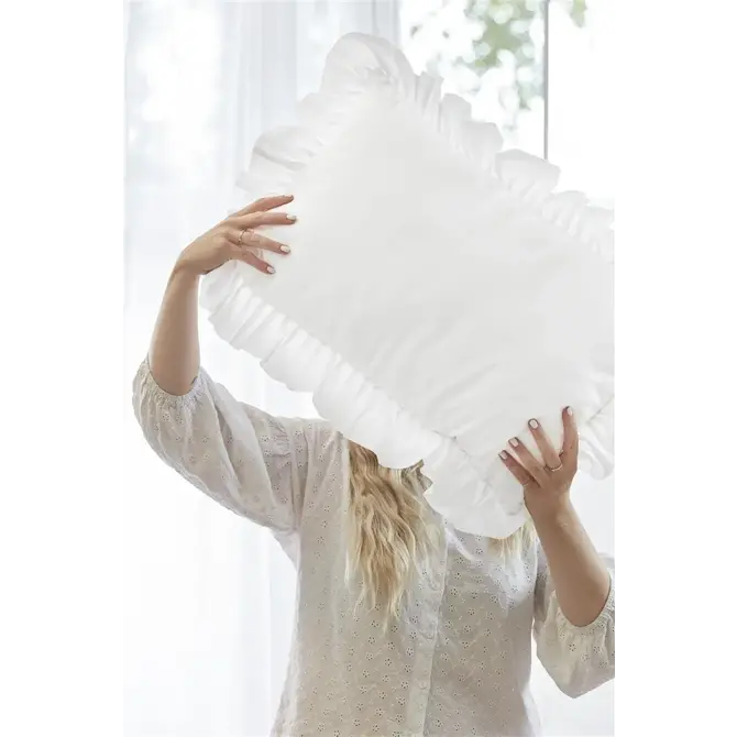 KAAT Amsterdam Coussin décoratif Faby - Blanc 40x60 cm