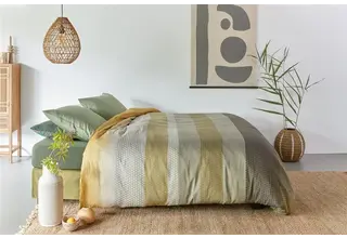 Beddinghouse Dekbedovertrek Theo Green 200x200/220 cm