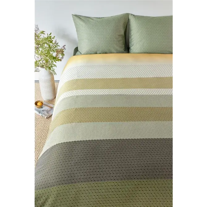 Beddinghouse Housse de couette Theo Green 200x200/220 cm