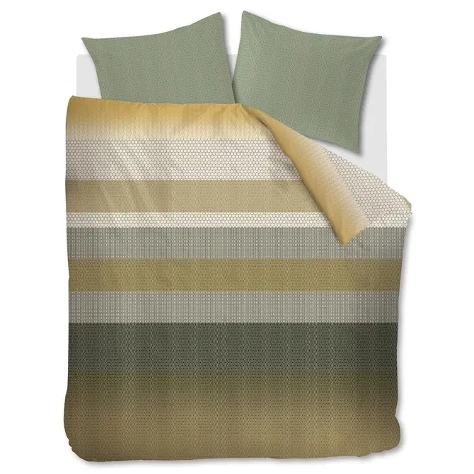 Beddinghouse Housse de couette Theo Green 200x200/220 cm