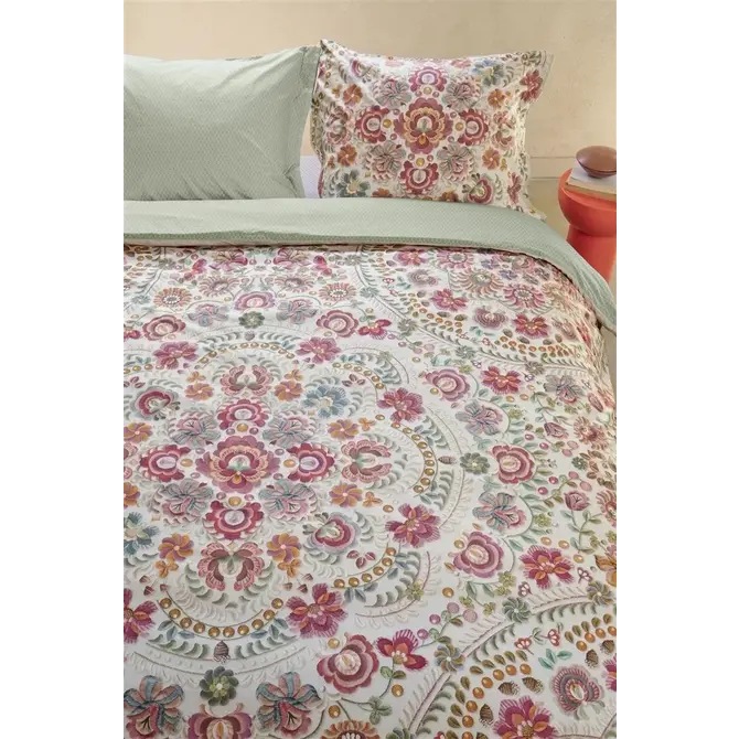 Housse de couette Pip Studio Il Ricamo Blanc cassé 200x200/220 cm