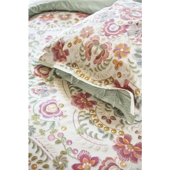 Housse de couette Pip Studio Il Ricamo Blanc cassé 200x200/220 cm