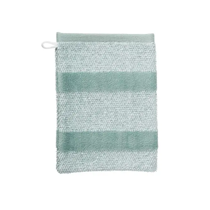 Beddinghouse Sheer Stripe Washandje  Groen 16x22 cm