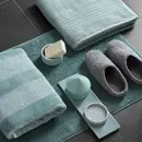 Beddinghouse Beddinghouse Sheer Stripe Gant de toilette Vert 16x22 cm