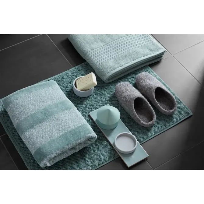 Beddinghouse Sheer Stripe Gant de toilette Vert 16x22 cm