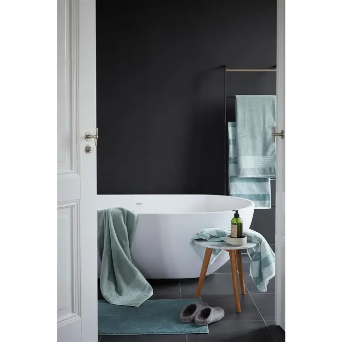 Beddinghouse Sheer Stripe Gant de toilette Vert 16x22 cm