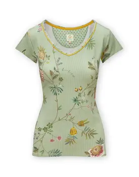 Pip Studio Toy Short Sleeve Top La Dolce Vita Light Green L