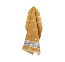 Bunzlau Castle Kitchen Towel Sheep Yellow (essuie-tout en forme de château)