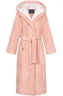 Robe de chambre à capuche Morgenstern pour femme Geena 2 vieux rose Taille M