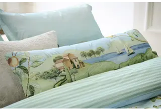 Pip Studio La Campagna Coussin long - Vert 30x90 cm