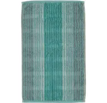 Cawö Cashmere Streifen Gastendoekje Munt 30x50