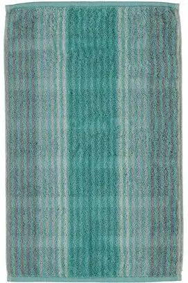 Cawö Cashmere Streifen Gastendoekje Munt 30x50