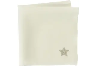 Serviette de table en lin Sander Star 45x45 Offwhite