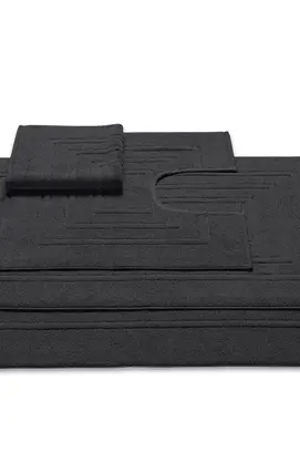 Vandyck Houston Tapis de toilette noir 60x62