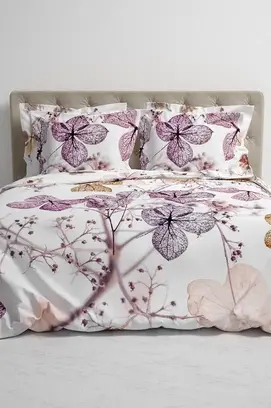 Heckett & Lane Brigitte Dekbedovertrek Floral Pink 200x200/220