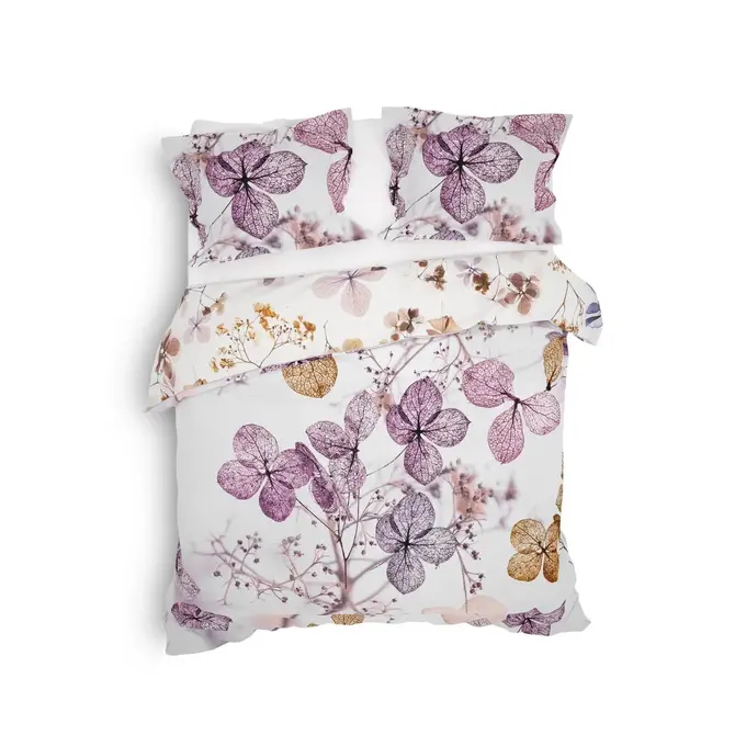 Heckett & Lane Brigitte Dekbedovertrek Floral Pink 200x200/220