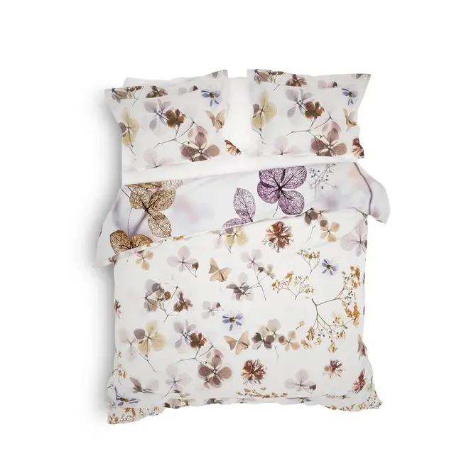 Heckett & Lane Brigitte Dekbedovertrek Floral Pink 200x200/220