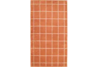 Cawö Two-Tone Karo Handdoek kupfer 50/100