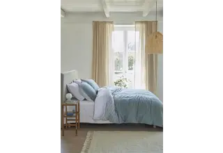 Silvana housse de couette Elena - Bleu gris 140x200/220 cm