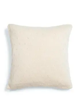 Essenza knitted Ajour cushion Antique white 50x50