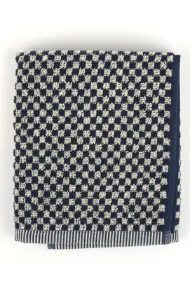 Bunzlau Castle Keukendoek Small Check Dark Blue