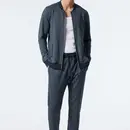 Schiesser Veste Schiesser bleu foncé 178153 54/XL