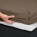 Essenza Essenza Minte drap-housse 80x200 Café Noir