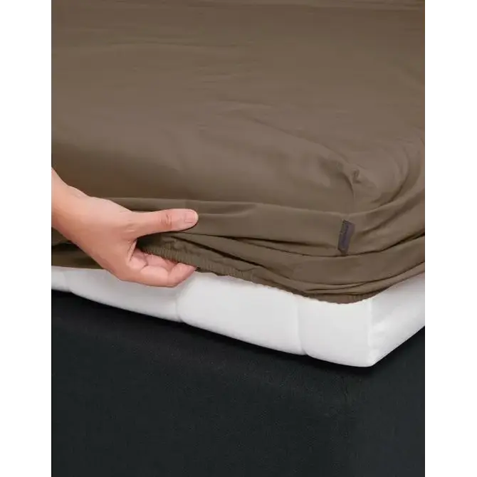 Essenza Minte drap-housse 80x200 Café Noir