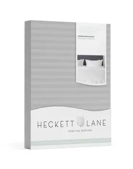 Heckett&Lane Uni Stripe Dekbedovertrek Glacier grey