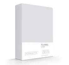 Drap flanelle Romanette argenté 200x260