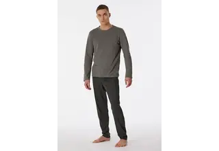 Schiesser Pyjama Long taupe colored 180249 50/M