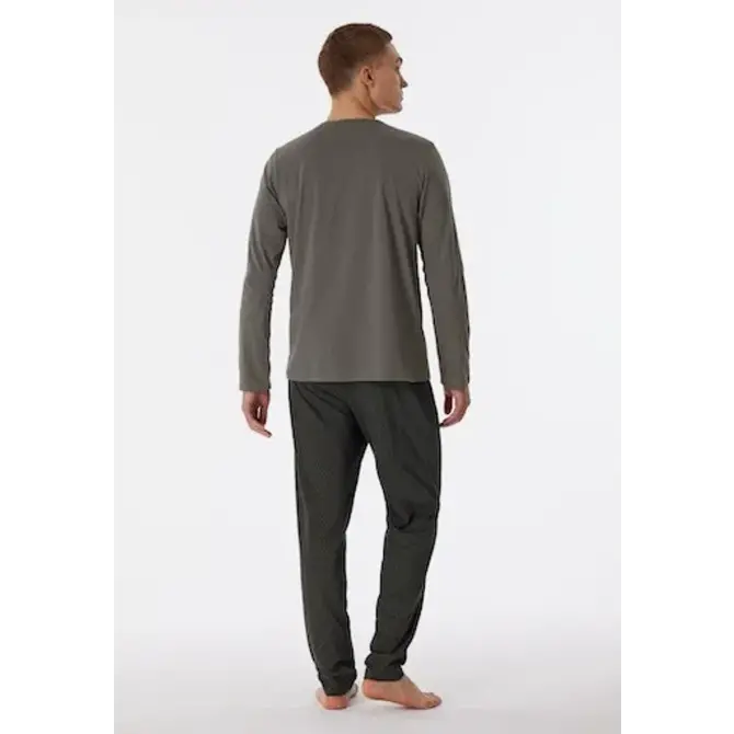 Schiesser Pyjama Long taupe colored 180249 50/M