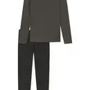 Schiesser Schiesser Pyjama Long taupe colored 180249 50/M