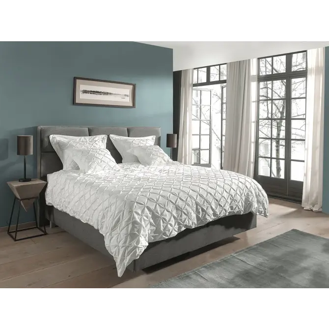 Yellow Como III Housse de couette 200x200/220 White