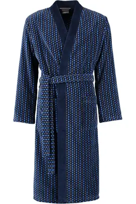 Cawö Heren Badjas 4851 blauwgrijs 56