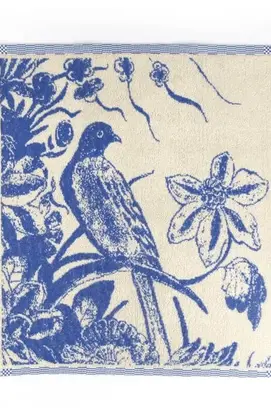 Bunzlau Castle Kitchen Towel Delfts Blue Bird Royal Blue