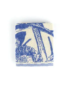 Bunzlau Castle Keukendoek Delfts Blue Bird Royal Blue