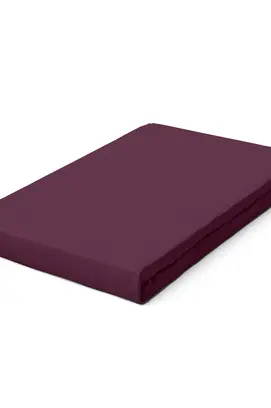 Schlafgut Drap-housse en jersey pur M - 120x200 - 130x220 542 Purple Deep